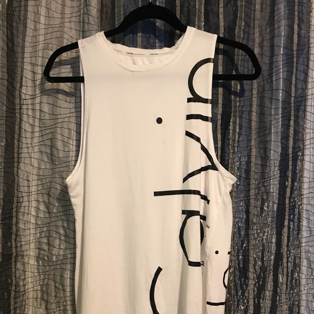 Calvin workout shirt.